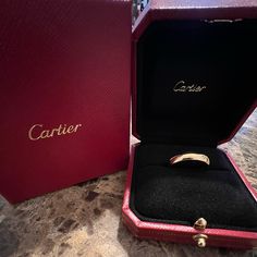 Brand New, Never Worn Cartier, Yellow Gold, 18 Carat Cartier Gold Wedding Rings, Cartier Wedding Band, Cartier Wedding Bands, Cartier Love Wedding Band, Cartier Accessories, Cartier Gold, Cartier Love Ring, Double Chain Bracelet, Trinity Ring