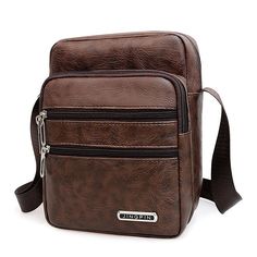 Category:Shoulder Bag,Crossbody Bag; Embellishment:Zipper; Gender:Men's; Type:Messenger Bag; Occasion:Daily,Outdoor; Material:PU Leather; Width:80; Height:22; Function:Waterproof,Lightweight,Large Capacity,Durable; Pattern:Solid Color; Listing Date:08/11/2023; Production mode:External procurement; Length:17 Sling Bag For Men, Mens Crossbody Bag, Leather Suitcase, Laptop Messenger Bags, Small Laptop, Back Bag, Side Bags, Leather Pouch, Black Faux Leather