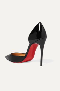 Christian Louboutin Shoes Pumps, Christian Louboutin Iriza, Feminine Shoes, Christian Louboutin Kate, Black Patent Leather Pumps, Red Louboutin, Christian Louboutin Heels, Louboutin Heels, Fancy Shoes