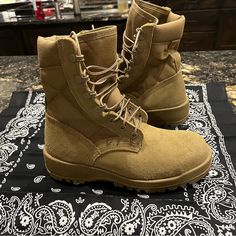 Brand New Without Box Women's Altama Desert Military Boots/Work Boots/Combat Boots Steel Toe. Women's Size 5 Regular. Wear For Work Or Fashion. They Do Run A Little Large. I Wear A Women's 6 And They Fit Me. Spe1c1-18-D-1042. These Retail For $280. New And Incredible Deal. Super Dope Boots. Specs On Inner Tag See Photo. #Altama #Workboots #Steeltoe #Workwear #Military Brown Combat Boots With Round Toe, Combat Desert Boots With Round Toe In Khaki, Brown Round Toe Combat Boots, Khaki Steel Toe Boots With Round Toe, Khaki Combat Desert Boots With Round Toe, Casual Combat Boots With Snip Toe For Outdoor, Soldier Boots, Altama Boots, Boots Combat