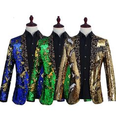 SPECIFICATIONS Applicable Scene: Dance Material: Polyester Material: COTTON Applicable Season: Four Seasons Gender: MEN Item Type: Blazers Sleeve Length(cm): Full 1.MATERIAL: Polyamide/Nylon + Sequin fabric; Lining - Polyester, soft and smooth, feel comfortable and breathable when wearing 2.CARE INSTRUCTION: Hand wash recommended; Wash in cold water; Avoid prolonged exposure under sunlight 3.BLAZER: Button Closure, Sequin Decoration makes the suit blazer shine under the light OCCASION: Luxury su Royal Blue Sequin Dress, Sequin Suit, Blazer Men, Dress Blazer, Slim Fit Blazer, Blue Sequin Dress, Sequin Cardigan, Mens Suit Jacket, Jacket Suit