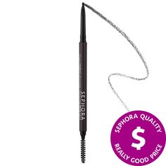 A retractable waterproof pencil with an ultra-fine tip that creates hair-like strokes for precise definition and long-lasting, natural-looking brows.What Else You Need to Know: This brow pencil is great for filling in sparse areas, creating shape, and mimicking the look of actual brow hair. It is available in a range of natural-looking colors, and the long-wearing formula stays put and won’t smudge. A spoolie brush is also included so you can blend the product throughout your brows.Clinical Resu Skin Care Products Design, Marula Oil, Brow Pencil, Sephora Collection, Clean Skincare, Brow Pencils, Eyebrow Makeup, Eyebrow Pencil, Love Makeup