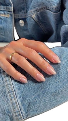 Kutek Disney, Subtle Nails, Minimal Nails, Work Nails, Classy Acrylic Nails, Soft Nails, Ideas Outfit, Neutral Nails, Clean Nails