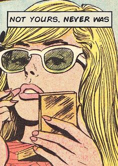 a woman in sunglasses drinking from a glass with the words i think i'll call ace today