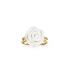 Our lovely white cloud rose is inspired from the beautiful English garden. Delicate and lovingly handcrafted, the rose experienced more than 15 hours kiln firing, with temperature reaching 1280°C. The white cloud rose is perched upon a gold-plated sterling silver ring band. Don’t you think it would be the perfect gift to spoil yourself or your special someone? Handmade in Denmark.Material: Handcrafted porcelain rose & Gold-plated sterling silver ringColour: White & goldGold- or silver-plated col Silver Ring Band, Porcelain Roses, Sterling Silver Rings Bands, White Cloud, Porcelain Jewelry, Rose Ring, Kiln Firing, Silver Band Ring, Jewelry For Her