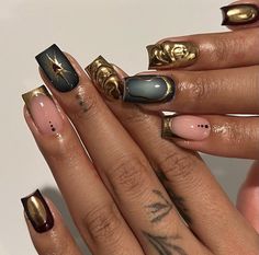 Nail Swag, Short Acrylic Nails Designs, Getting Better, Square Acrylic Nails, Fire Nails, Funky Nails, Pretty Acrylic Nails, Dope Nails