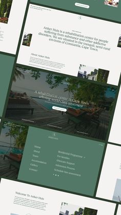 the website is designed to look like it has many different layouts and color options