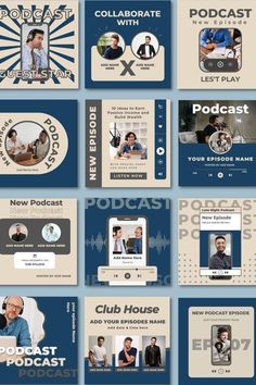 Instagram Podcast Instagram, Instagram Graphic Design, Graphic Shapes Design, Instagram Square, Social Media Branding Design, Instagram Template Design, Graphic Design Lessons, Template Instagram