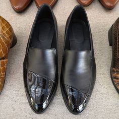 "Classic Black Women Loafers, Flat Black Moccasins, Comfortable Casual Slip On Shoes, Stylish Asymmetrical Handmade Shoes, Formal Court Shoes Casual comfortable cool Moccasins shoes, in an original design. An a-symmetrical line is crossing from one foot to the other as if they were one piece. 2 leather combination - The upper part is semi-shiny Nappa leather and the bottom part is shiny / glossy leather. We put a lot of effort into making our shoes the most beautiful and comfortable. Shoes you c Black Closed Toe Slip-ons With Rubber Sole, Black Almond Toe Slip-ons With Leather Sole, Black Closed Toe Slip-ons With Leather Footbed, Black Slip-ons With Leather Footbed, Black Flat Heel Business Leather Shoes, Black Slip-on Loafers With Removable Insole, Black Pointed Toe Slip-ons For Work, Black Slip-ons With Leather Sole, Black Leather Sole Slip-ons For Office