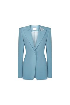 The sharp, clean lines of this blazer exude elegance and sophistication, while the structured square shoulders provide a powerful and confident silhouette. Made from premium crepe fabric, this blazer offers both style and comfort. Perfect for any occasion, this blazer will make a statement wherever you go. Square Shoulders, Buy Clothes Online, Crepe Blazer, Mean Blvd, Satin Top, Crepe Fabric, Online Fashion Stores, Designer Collection, Clean Lines