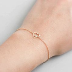 Heart Bracelet, Gold Heart Bracelet, Gold Diamond Bracelet, White Diamond Bracelet, Dainty Gold Brac Heart Bracelet Gold, Gold Leaf Jewelry, Birthstone Jewelry Mothers, Delicate Gold Bracelet, Girly Bracelets, Gold Bracelet Simple, Gold Diamond Bracelet, Gold Heart Bracelet, Neck Pieces Jewelry