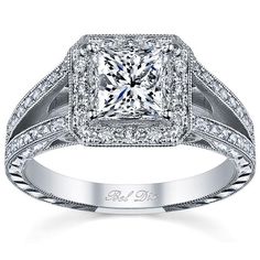 a princess cut diamond engagement ring