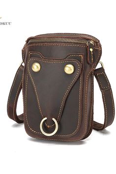 Brown Portable Crossbody Shoulder Bag, Portable Brown Crossbody Shoulder Bag, Brown Chest Bag With Zipper Pocket For Daily Use, Brown Satchel Chest Bag With Large Capacity, Brown Chest Bag With Large Capacity For Daily Use, Brown Large Capacity Chest Bag For Daily Use, Large Capacity Brown Chest Bag For Daily Use, Portable Brown Satchel Shoulder Bag, Brown Chest Bag For Daily Use