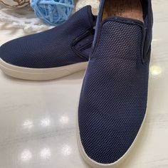 This Is Very Light And Comfortable Summer Shoes For Men. In Navy Color, Size 9,5 Casual Blue Slip-ons With Round Toe, Blue Casual Sneakers, Sporty Blue Slip-ons With Round Toe, Blue Sneakers With Removable Insole And Plain Toe, Blue Cushioned Low-top Slip-ons, Blue Low-top Cushioned Slip-ons, Blue Sporty Slip-ons With Round Toe, Blue Cushioned Slip-ons With Round Toe, Blue Slip-ons With Textured Round Toe