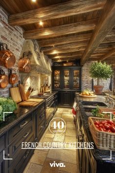 ♥ Are you dreaming of a charming French Country Kitchen for your home? Explore the elegance of this French villa interior with its cozy farmhouse decor and rustic French cottage style. Perfect for those who love French Country Decorating and traditional kitchen designs.🏡🇫🇷 #FrenchStyle #KitchenDesign #FarmhouseDecor French Kitchen Inspiration, Rustic French Cottage, French Villa Interior, Cozy Farmhouse Decor, Traditional Kitchen Designs, French Cottage Style, Cozy Dinners, Light Wooden Floor, French Villa