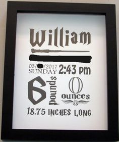 a black and white framed poster with the words william written in different languages on it