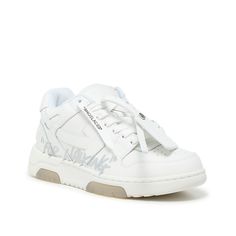 Off-White-Out of Office Sneaker - Women's Enjoy the abstract shapes and graffiti-inspired writing on the Out of Office sneakers from Off-White. Casual and cool, these kicks will effortlessly take any laid back look to the next level. About the Brand : When Virgil Abloh first released his fashion collection in 2012, he had no idea the legacy that would follow. Now, Off-White is taking the industry by storm thanks to its ironic "too cool to care" style loved by celebrities. Dare to reimagine stree Out Of Office Sneakers, Off White Out Of Office, Office Sneakers, Off White Shoes, Out Of Office, White C, Virgil Abloh, White Beige, White Casual