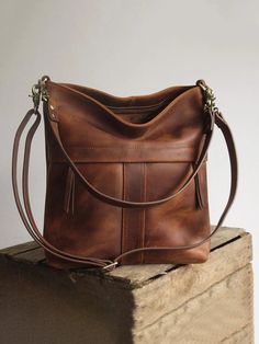 Women Vintage, Crossbody Purse, Leather Purse, Vintage Brown, Hobo Bag, Leather Fashion, Leather Crossbody Bag, Tote Handbags, Leather Purses