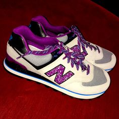 Brand New New Balance. Purple New Balance Sneakers With Cushioned Footbed, New Balance Purple Sneakers With Round Toe, Luxury Purple New Balance Sneakers, Purple Lace-up New Balance Sneakers, Purple New Balance Running Shoes With Round Toe, Multicolor New Balance Running Shoes, New Balance Multicolor Sneakers, New Balance Multicolor Streetwear Running Shoes, New Balance Shoes