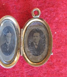 "An Awesome 1890's Victorian 14 Karat Yellow Gold Locket With Photos Necklace Pendant. Visit our shop for awesome retro photos, vintage jewelry, sports memorabilia and home decor. Size: 1/2\" across x 3/4\" high Material: 14 Karat Yellow Gold Condition: Good. Front Is Bowed In. Photos Show Wear. Year: 1890's Signed: Unsigned. Inventory #: 2280" Antique Silver Vintage Jewelry With Charm, Vintage Locket Necklace With Antique Finish For Formal Events, Vintage Locket Necklace With Antique Finish For Formal Wear, Vintage Antique Silver Jewelry, Antique Silver Locket Necklace, Vintage Locket Necklace With Antique Finish For Formal Occasions, Antique Jewelry With Antique Finish For Vintage Events, Vintage Antique Gold Locket Necklace For Formal Occasions, Antique Jewelry For Vintage Collection