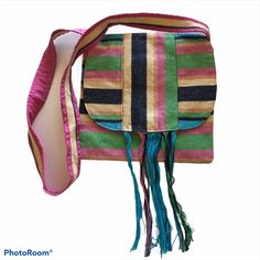 Crossbody Bag With Flap Has A Magnetic Closure Snap And Pockets Within. Boho Crossbody Bag, Magnetic Closure, Crossbody Bags, Crossbody Bag, Bag Lady, Backpacks, Green, Pink, Women Shopping