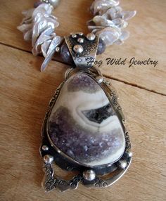 Handcrafted Women's Artisan Silver Smith Lavender Druzy Pendant Necklace #handcraftedjewelry #metalsmithing  #silversmith #handmadejewelry #handmade #artisanjewelry Wild Jewelry, Silversmith Jewellery, Bali Silver, Triangle Pendant, Fresh Water Pearls, Water Pearls, Silver Bead, Women Artisans, Pendant Design