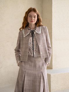 Composition : COTTON 64%, ACRYLIC 23%, RAYON 8%, POLYESTER 5%Color : MULTI_S,MULTI_M,MULTI_LCountry of Origin : Republic of Korea Tweed Midi Skirt, Tweed Jacket, No Frills, Midi Skirt, A Line, Composition, Jackets & Coats, Blazer, Skirt