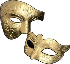 Gold Masks And Prosthetics For Carnival, Gold Wedding Mask, Gold Eye Mask For Mardi Gras, Halloween Party Gold Masquerade Mask, Gold Carnival Eye Mask, Gold Masks For Carnival, Gold Mardi Gras Costume Accessories, Gold Mask For Masquerade, Gold Mask For Mardi Gras