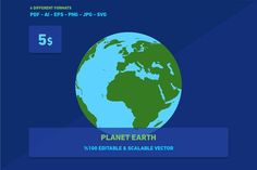 the earth with numbers on it and an image of the planet in the middle is shown