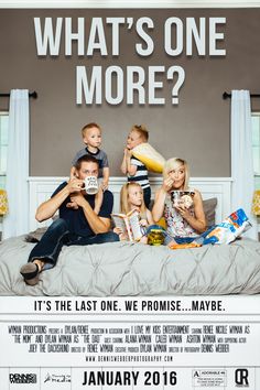 the movie poster for what's one more?, starring actors and their children