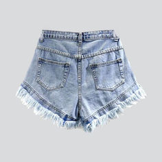 Make a fashion statement this summer with our 2023 Summer Collection's Distressed Hem Pearl Denim Shorts with Y2K style! Featuring a high-waisted. wide-leg fit with pearl embellishments and a zipper and button closure. these shorts are perfect for making a statement at any event.Distinctive Features: Y2K Style: Bring the nostalgia of the early 2000s to your wardrobe with this vintage-inspired piece. High-Waisted: Show off your curves in trend with a high-waisted look that flatters your figure. W Jeans With Built-in Shorts For Summer, Trendy High Rise Shorts For Summer, Trendy High-waisted Shorts For Summer, Chic Denim Bottoms With Built-in Shorts, Casual Summer Jean Shorts With Frayed Hem, Casual Jean Shorts With Frayed Hem For Summer, Trendy High Rise Jean Shorts For Summer, High Waist Cotton Summer Jeans, High Waist Cotton Jeans For Summer