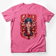 Caleb Blood Game T-Shirt, Grunge Horror Comic Style, Unique Graphic Tee, Bold Red and Blue Design Male T-Shirt Custom graphic T-Shirt.Customize your color Red And Blue Design, Horror Comic, Comic Style, Horror Comics, Comic Styles, Male T Shirt, Blue Design, Custom Shirts, Red And Blue