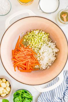 the ingredients to make this dish include carrots, celery, and onions