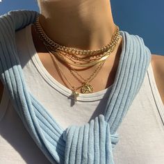 Don't Cross Me Necklace Cross Necklace Simple, A Match Made In Heaven, Match Made In Heaven, Dainty Chain, Made In Heaven, Jewelry Inspo, Pretty Jewellery, Necklace Sizes, Chain Link Necklace