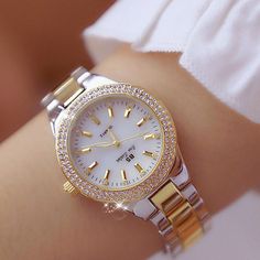 Item Type: Women Watches Case Material: Stainless Steel, Crystal Band Material: Stainless Steel Movement Type: Quartz Case Diameter: 3.5 cm / 1.38 inch Band Length: 20 cm / 7.87 inch Package Includes: 1 x Watch Steel Dress, Women's Dress Watches, Trendy Watches, Rhinestone Watches, Swiss Army Watches, Gold Watches Women, Rose Gold Quartz, Crystal Watches, Watch Women