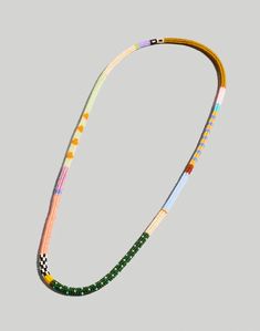 Cuerda One of a Kind Beaded Necklace | Made Trade Hand Beaded Jewelry, Accesories Jewelry, Beaded Rope, Ancient Jewelry, Rope Necklace, Bead Crochet, Beads And Wire, Beaded Jewelry Diy, Beaded Choker