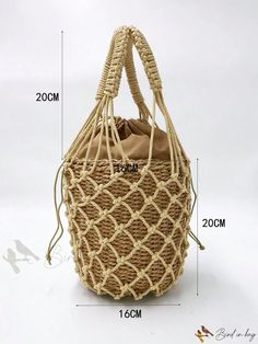 Bird in Bag - Womens Bohemian Summer Beach Handbag Bohemian Beige Beach Bag With Large Capacity, Bohemian Satchel With Large Capacity For Vacation, Bohemian Satchel For Vacation With Large Capacity, Bohemian Brown Bags For Beach Season, Bohemian Large Capacity Satchel For Vacation, Bohemian Satchel Straw Bag With Large Capacity, Beige Pouch Hobo Bag For Summer, Beige Pouch Bag For Summer, Beige Summer Hobo Pouch Bag