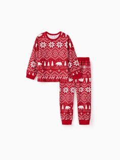 * Please add each size separately to your shopping cart
* Flame resistant
* Soft and comfy
* Bottom snap ( baby's jumpsuit )
* Include: 1 set
* Material: 96% Polyester, 4% Spandex
* Machine wash, tumble dry
* Imported
* Model Stats:
Men
Model is Wearing: L
Height: 184.0 / 72.4
Bust: 113.0 / 44.5
Waist: 95.0 / 37.4
Hips: 100.0 / 39.4

Women
Model is Wearing: S
Height: 176.0 / 69.3
Bust: 86.0 / 33.9
Waist: 62.0 / 24.4
Hips: 90.0 / 35.4
  
Girls
Model is Wearing: 8-9Y
Weight: 21.7KG
Height: 128.0 / 50.4

Boys
Model is Wearing: 3-4Y
Weight: 16KG
Height: 100.0 / 39.4

Pet
Model is Wearing: Kids 3-4Y
Weight: 10KG
Shoulder height: 43.0 / 16.9
Length: 47.0 / 18.5 4 Girls, Baby Jumpsuit, Boy Models, Family Christmas Pajamas, Matching Pajamas, Traditional Christmas, Family Pajamas, Men Model, Christmas Pajamas