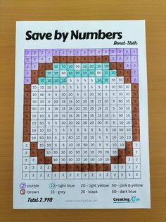 a poster with numbers on it that says save by numbers behind the image is a crossword puzzle