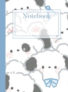 a book cover with an image of two bears and the words notebook written in blue