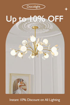 the light fixture is up to 10 % off and it's on all lighting