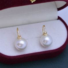 11-12mm Freshwater Edison Pearl & Bucket-Shaped Earrings for just $113.00 #pearls #pearlsaregirlsbestfriend #thecultureofpearls #pearlstyle #pearlscollection #LuxuryPearls #PearlBeauty #freshwaterpearls #PearlBling #vintagejewelrylovers Unique Pearl Earrings, Baroque Pearls Necklace, Tahitian Pearl Bracelet, Celine Earrings, Tahitian Pearl Pendant, Large Pearl Earrings, Popular Earrings, Pearl Strands Necklace, Edison Pearls