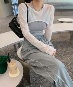 acubi fashion, acubi club, asian, korean, grunge, gray, black, cheegu (credits to the owner) Acubi Style, Engagement Photo Outfits Fall, Summer Fashion Outfits, Korean Street Fashion, Cute Casual Outfits, Teen Fashion