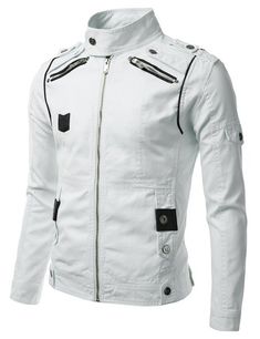 WOMENS BIKER JACKET, WHITE COLOR MOTORCYCLE JACKET, WOMEN BIKER JACKET sold by Leather Art 2020. Shop more products from Leather Art 2020 on Storenvy, the home of independent small businesses all over the world. Fitted Biker Jacket With Stand Collar For Spring, Fitted Biker Jacket With Stand Collar And Pockets, Fitted Hooded Biker Jacket For Spring, Spring Biker Jacket With Stand Collar, White Long Sleeve Biker Outerwear, White Outerwear With Zip Fly For Fall, White Leather Jacket For Streetwear In Fall, White Leather Jacket For Fall Streetwear, White Moto Outerwear For Streetwear