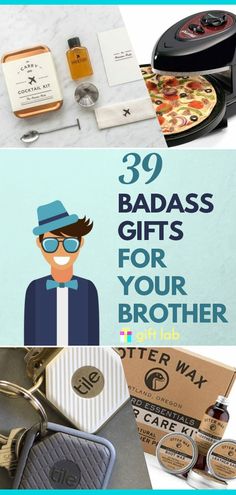 Show some brotherly love with these awesome gift ideas. | gifts for brother, gifts for brother from sister, gifts for brother-in-law | #brotherlove #coolstuff #forhim Sisters Boyfriend Gift, Good Gifts For Brother, Best Birthday Gifts For Brother, Brothers 21st Birthday Gift Ideas, What To Give Your Brother For Birthday, Brother Birthday Gifts From Sister, Diy Present For Brother, Gifts For Brothers Wedding