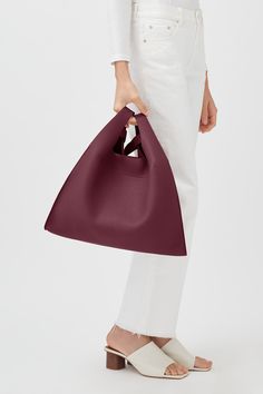 Women's Oversized Double Loop Bag in Merlot | Pebbled Leather by Cuyana | Women's Oversized Double Loop Bag in Merlot | Pebbled Leather by Cuyana Structured Hobo Bag For Everyday Use, Modern Bucket Bag With Round Handle For On-the-go, Modern Structured Hobo Bag For Everyday Use, Shopping Baguette Bag With Removable Pouch And Top Handle, Classic Top Handle Baguette Bag For Shopping, Structured Hobo Bag For Daily Use, Detachable Strap Hobo Tote Bag For On-the-go, Structured Shoulder Bag With Removable Pouch For Everyday, Everyday Structured Shoulder Bag With Removable Pouch