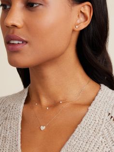 Floating Diamond Stationary Trio Necklace – gorjana Turquoise Birthstone, Trio Necklace, Gorjana Jewelry, Floating Necklace, Solid Gold Necklace, Diamond Necklaces, Solid Gold Chains, 925 Sterling Silver Chain, Necklace Dainty