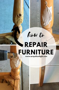 how to repair furniture with paint and wood