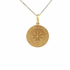 14k Solid Gold Vegvisir Necklace, Sacred Jewelry, Viking Compass Charm, Gold Sacred Jewelry, Nordic Pendant. Here at MONTALBANO PENDANTS we design and manufacture solid gold pendants. The designs are then made using a latest generation laser. Our pendants are available in different sizes. find all the information about the pendant: - Material: Solid 14K Rose Gold (not plated and not gold filled) - Pendant Thickness: 0.5mm - Jump Ring Diameter: 4mm - Hallmark: 585 DIMENSIONS -0.55 inches / 14mm - Viking Style Engraved Medallion Jewelry, Viking Engraved Medallion Jewelry, Viking Pendant Jewelry Gift, Viking Style Metal Pendant Jewelry, Sacred Jewelry, Nickel-free Viking Pendant Jewelry, Gold Pendants, Compass Necklace, Personalized Pendant