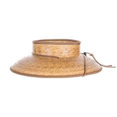 Unisex Open Crown Palm Visor Hat - Scala Hats Visor Cap Scala Hats MS549-lxl Natural L/XL Straw Visor Sun Hat For Kentucky Derby, Casual Wide Brim Visor For Travel, Straw Panama Hat With Visor For Travel, Wide Brim Visor For Travel In Spring, Wide Brim Visor For Spring Travel, Casual Brimmed Visor For Travel, Boater Hat With Upf 50+ Visor, Casual Brimmed Travel Visor, Adjustable Upf 50+ Boater Visor Hat